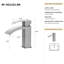 Robinet de salle de bains monotrou avec ensemble de drainage-115721322