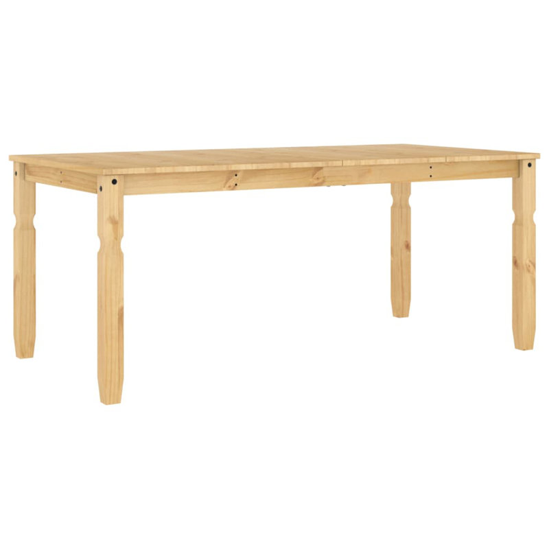 Anesia Solid Wood Dining Table, Brown, 90cm W x 180cm L