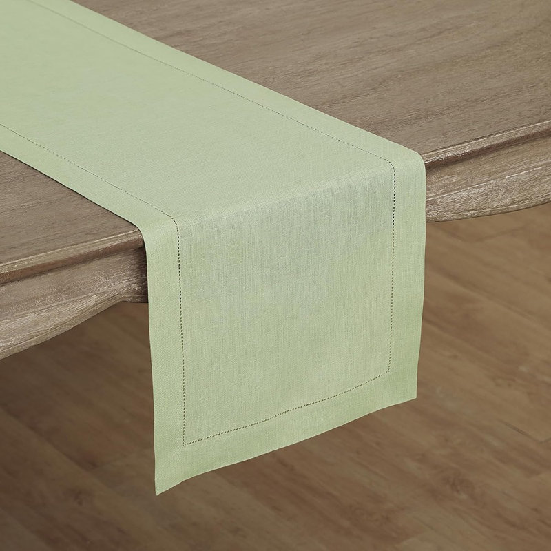 Home Linen Table Runner 36 Inches - 100% Pure Linen Sage ...