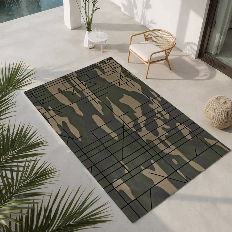 Tapis intérieur et extérieur Stealth Strata, Rectangle 4pi x 6 pi