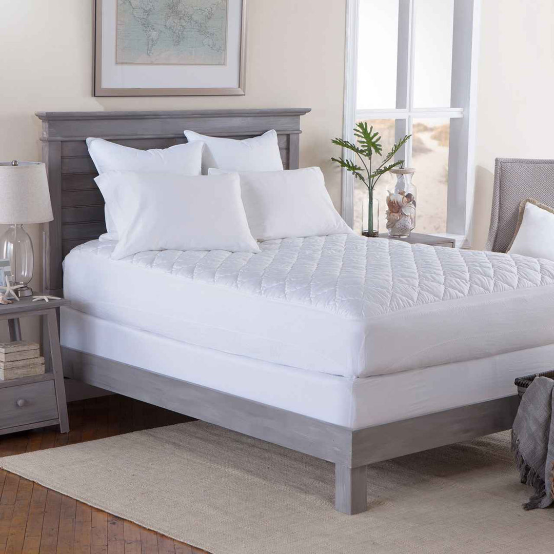 Tommy Bahama Plush Triple Protection Polyester Mattress Pad Tommy Bahama Home Bed Size: King