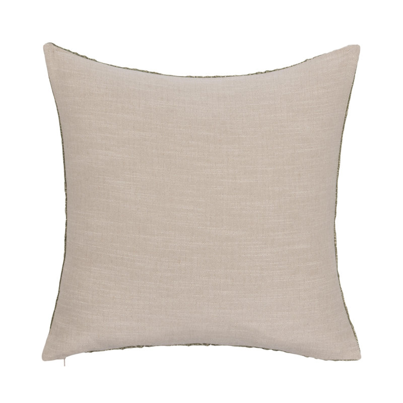 Gratitude Indoor/Outdoor Pillow Cover & Insert, Sage, Square 22"