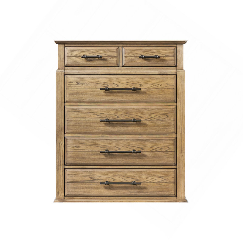 Commode 6 tiroirs - Finition caramel