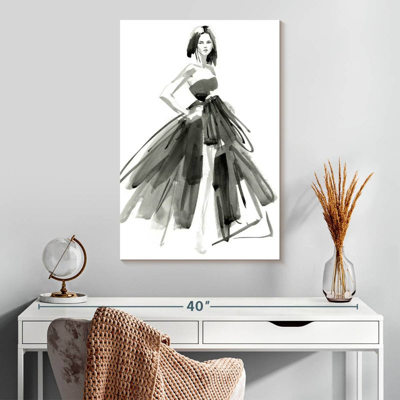 Shuttleworth Gestural Evening Gown I, 30" H x 20" W