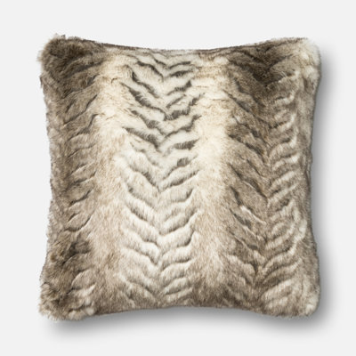 Ovellette Faux Fur Throw Pillow