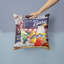 Coussin décoratif d’intérieur/d’extérieur à plaque bleue mayonaise, le sandwich du barq
