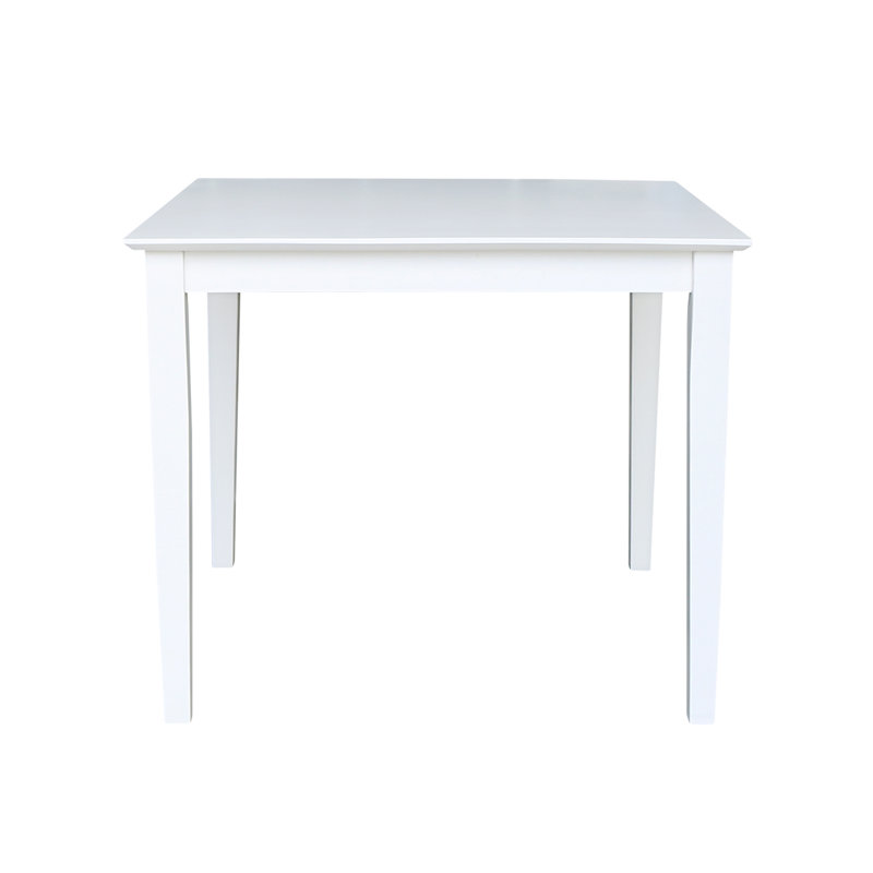 Calumet Heimann Solid Wood Dining Table, 30" H x 36" L x 36" W, White