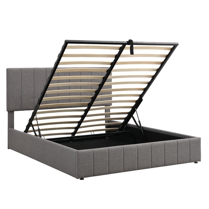 Latitude Run® Upholstered Platform Storage Bed & Reviews | Wayfair