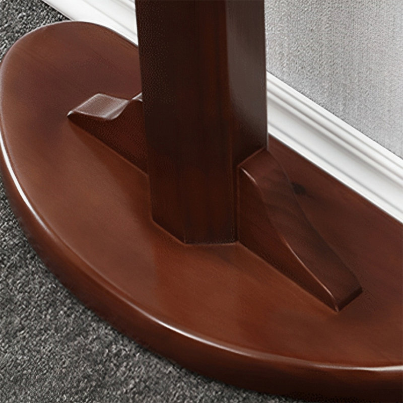 All Solid Wood Narrow Console Table, Brown, 31.5" H x 35.43" W x 9.84" D