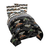 Monster Jam Tracks Twin Bed Set
