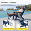 Chaise pliante Adirondack avec repose-pieds rétractable, chaise de patio résistante aux intempéries-137374457