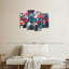 «Leaf Tropical Palms And Flowers», ensemble de 4 pièces sur toile par Maya Blooms-93060781