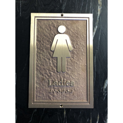 Enseigne à toilettes ladies Contemporary