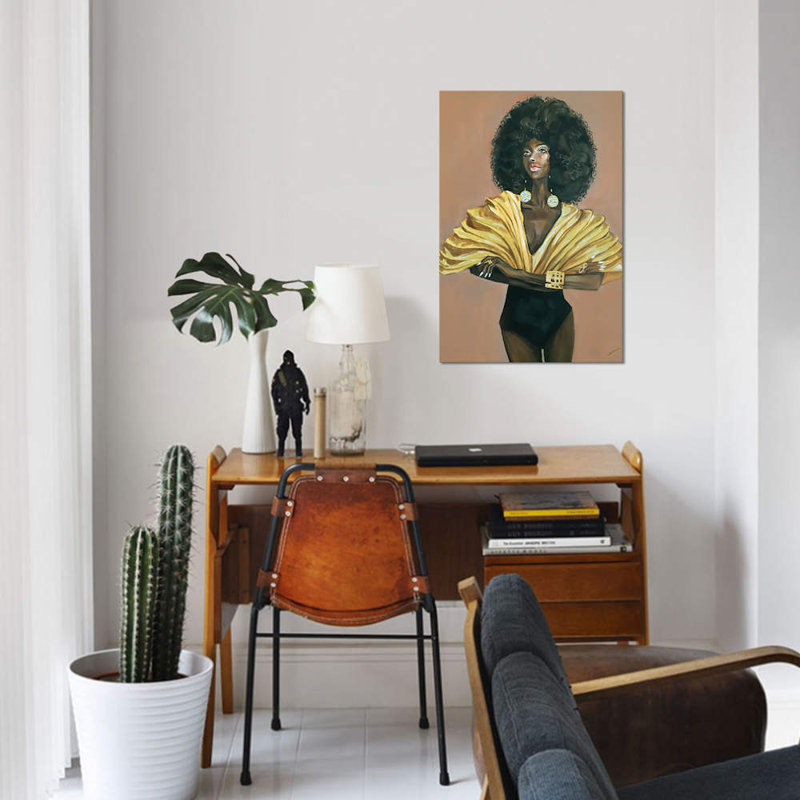 « diva », impression sur toile, H 26 po x l 18 po x P 1,5 po, Toile tendue