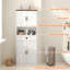 Armoire garde-manger de 67 po de hauteur avec tiroir, petite armoire de rangement pour cuisine