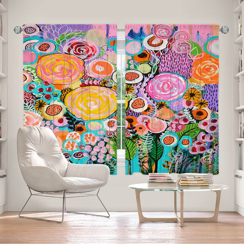 Ensemble de rideaux en polyester 2 pièces Passion, L 40 po x L 52 po