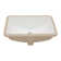 21.5"x15"Ceramic Rectangular Undercounter Mount Bathroom Sink with Overflow Hole