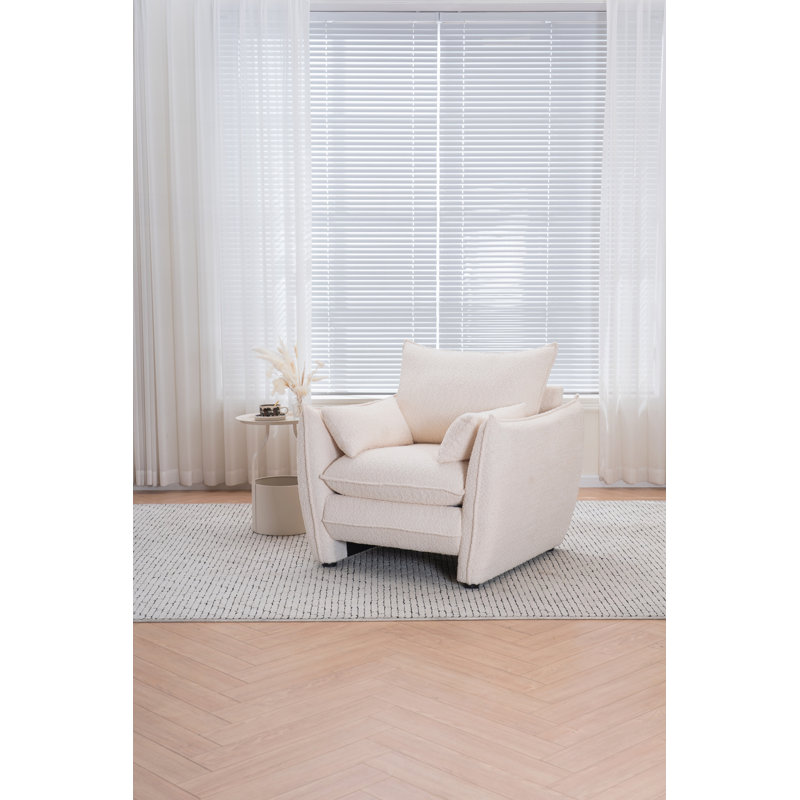 Chaise de salle à manger Sharp-Angle, Beige