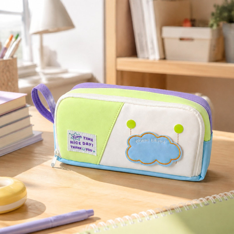 Trousse à crayons assortie, élégante et pratique, pour les élèves du primaire et du secondaire., C