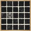 «Geometric Black Square Grid Landscape», reproduction d'art sur toile-1328077190-1328077189