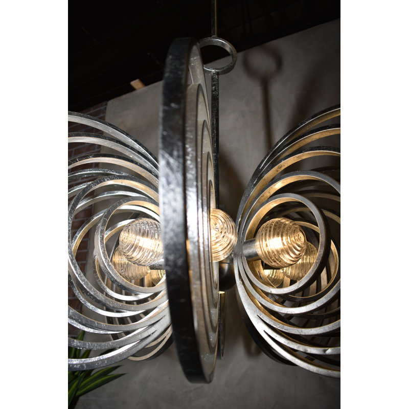 Frequency 9 - Light Chandelier, Silver