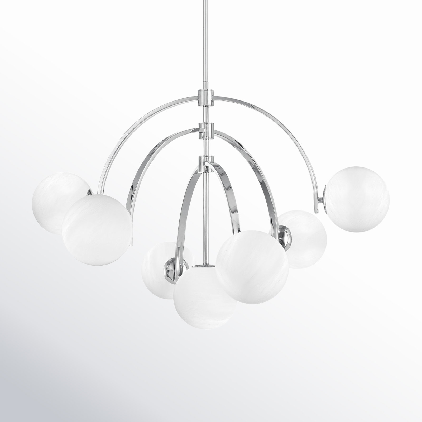 Marias 7-Light Chandelier, Polished Nickel