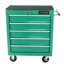 Coffre à outils à 5 tiroirs, armoire de rangement pour outils pour le garage avec 4 roues et système de verrouillage, vert-2111857377