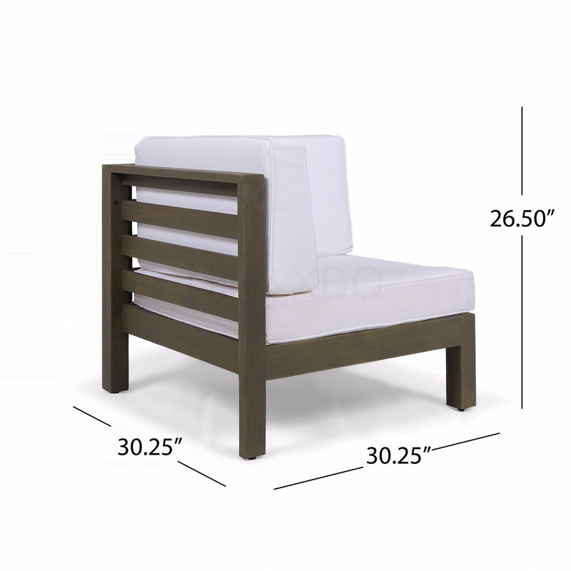 Chaise avec accoudoirs Patio Oana