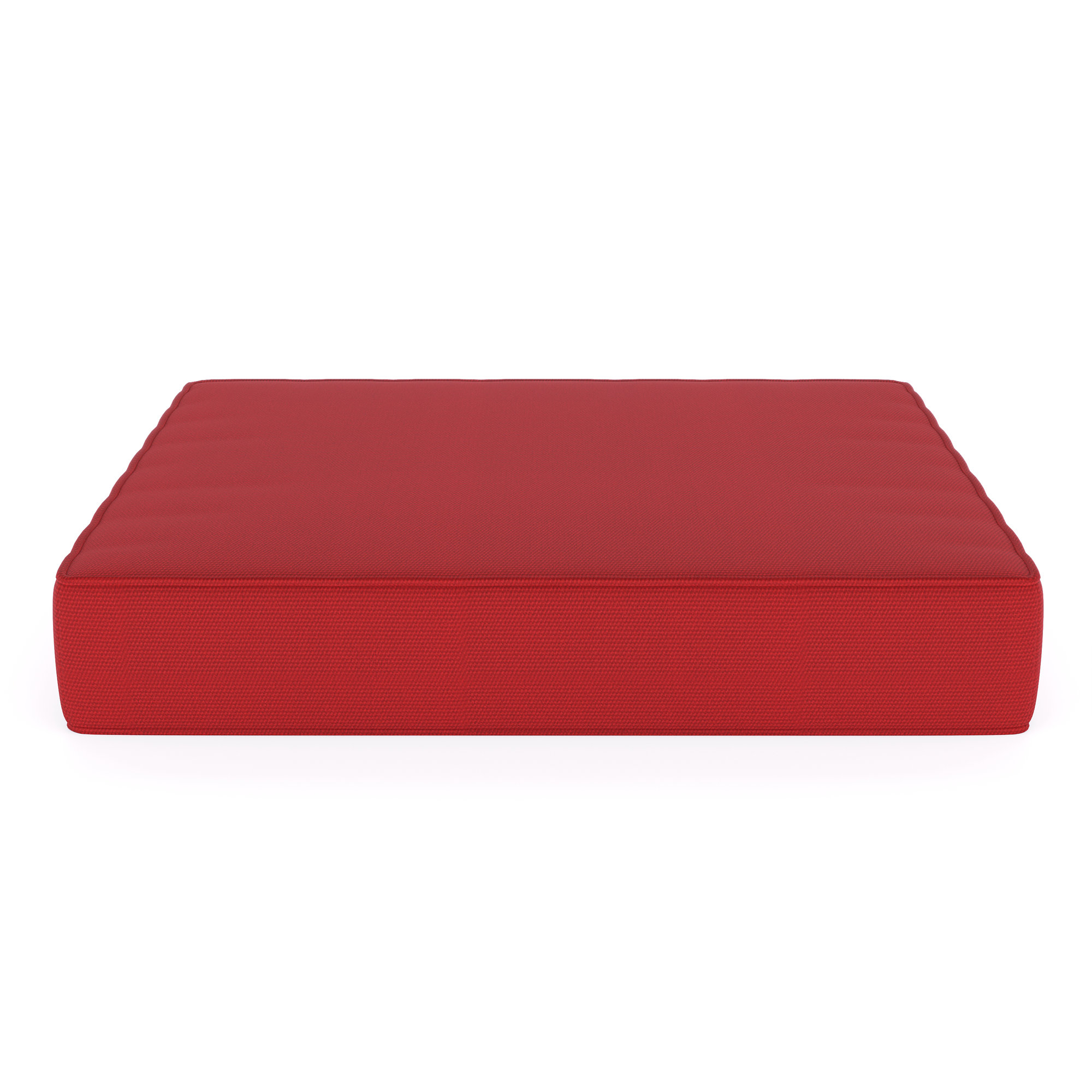 Sunbrella Outdoor Ottoman Cushion, Canvas Jockey Red Sunbrella® Canvas, 4" H x 24" W x 20.5" D
