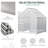 6' x 6' x 6.5' Polycarbonate Greenhouse Walk-in Green House Clear