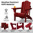 Kahn Folding Adirondack Chair with Cup Holder-903659704