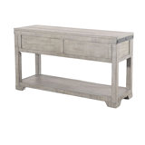 Nelly Sofa Table W Drawer, Shelf, 48 Inch, Black, Grey Mahogany Wood