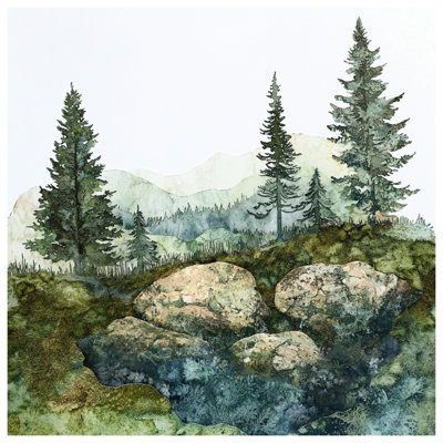 Mountain Forest Landscape Comforter