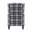 Fauteuil inclinable à oreilles à 2 positions en velours gris doux pour une détente quotidienne dans un style moderne