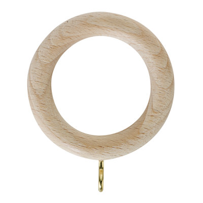 Shiey Unfinished Wood Curtain Rings
