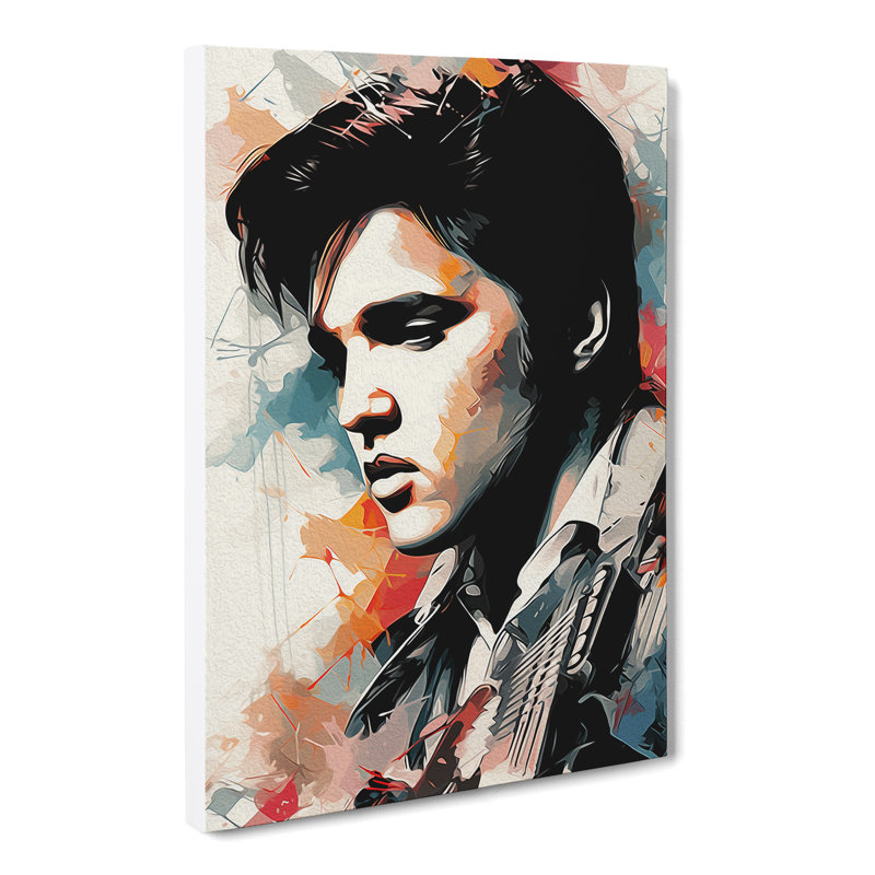 Elvis Presley Line - Single Picture Frame Print, 60cm H x 40cm W x 3cm D