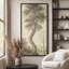 «Brown Tone Tw torsed Tree Landscape Art Extra Large», reproduction d'art sur toile encadrée-120238065-120238061