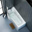 Baignoire en acrylique avec écran en verre courbé pour un usage domestique-138213079