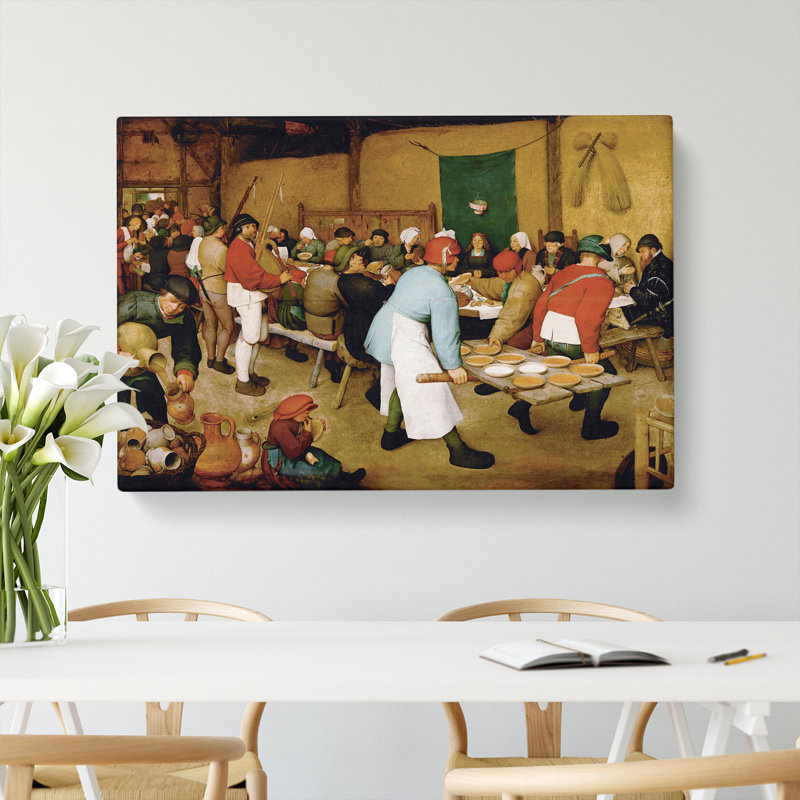 Wedding by Pieter Bruegel The Elder - Wrapped Canvas, 35cm H x 50cm W x 3cm D