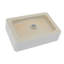 Lavabo de salle de bain rectangulaire en céramique