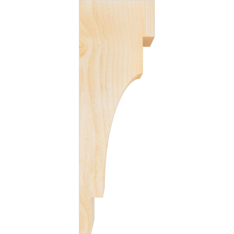 Corbeau méditerranéen, H 24 po x l 4 po x P 8 po, Sapin de Douglas, Sciage brut