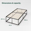 Dekker Metal Bed Frame, 46 cm-1321560903-1292590262