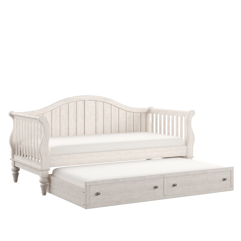 Lit de jour avec couchette Gre Grey, Blanc antique