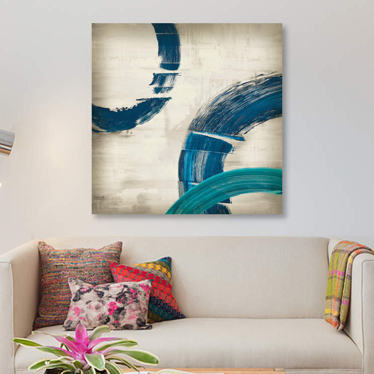 « halcyon ii », impression sur toile, H 26 po x l 26 po x P 1,5 po, Pas de tapis, Toile tendue