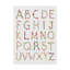 « floral alphabet », art sur toile-31873259