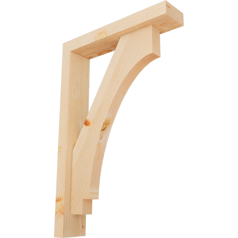 Support de bloc impérial avec entretoise décalée, 24x16, Sapin Douglas de l 3 1/2 (lisse)