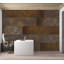 Murale pelez et collez - carreaux de terre cuite bruns-67673257