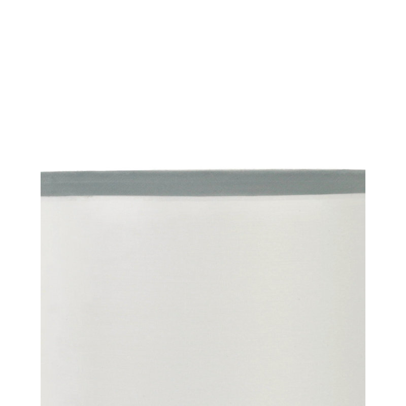 Abat-jour tambour en coton blanc cassé Ganya, H 10 po x l 10 po x P 10 po