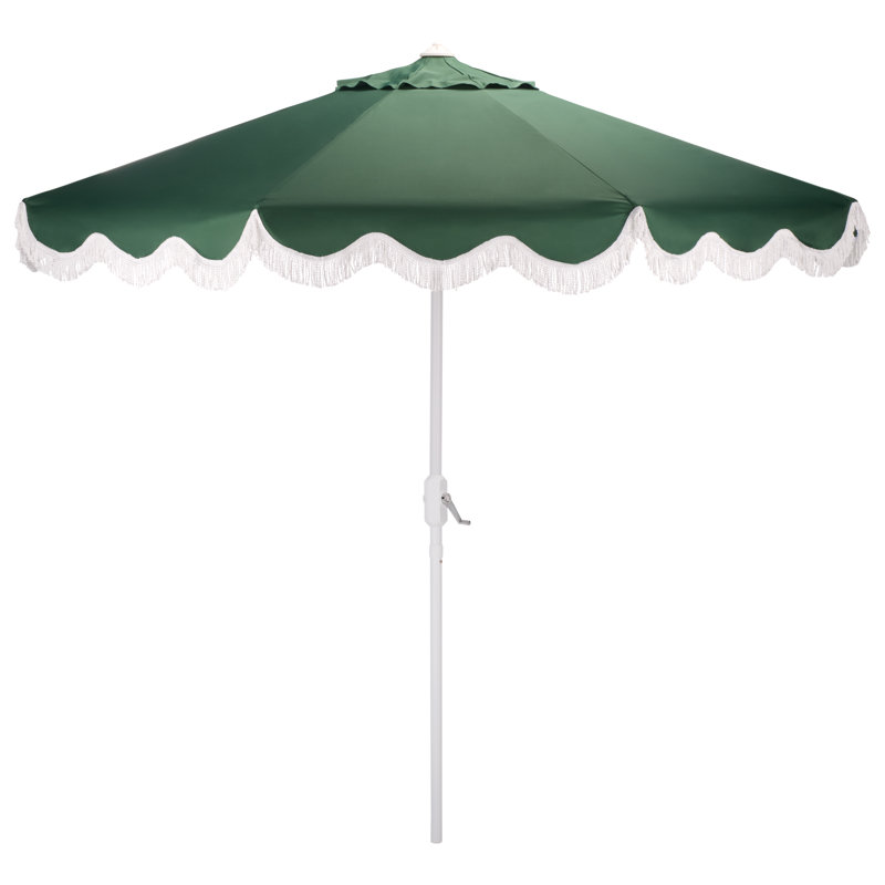 Parasol à manivelle 9 pi Torsa, Vert forêt