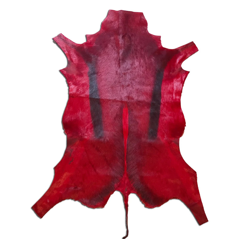 Dyed Red Springbok Skin